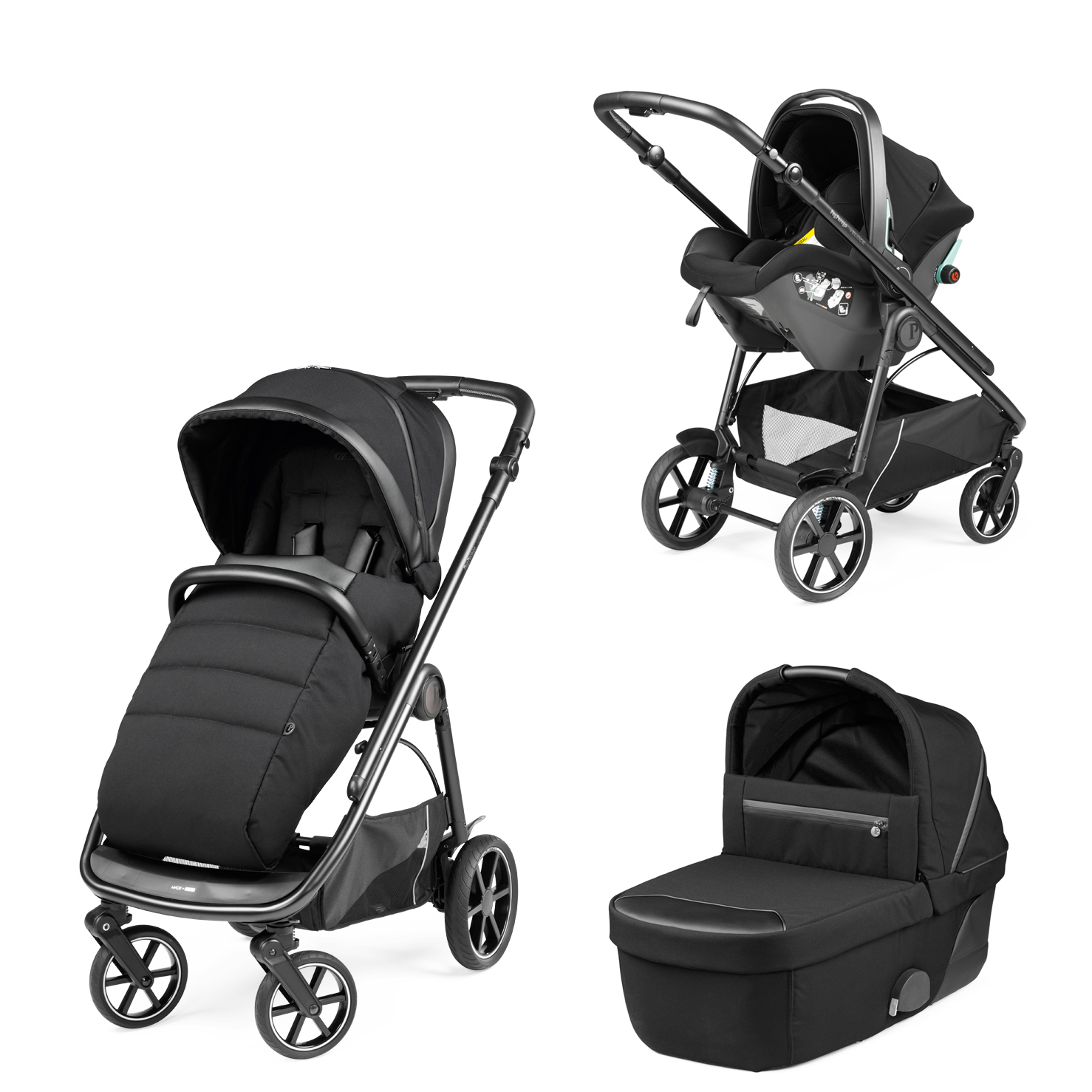 Carucior 3 in 1 Peg Perego Veloce Lounge Licorice